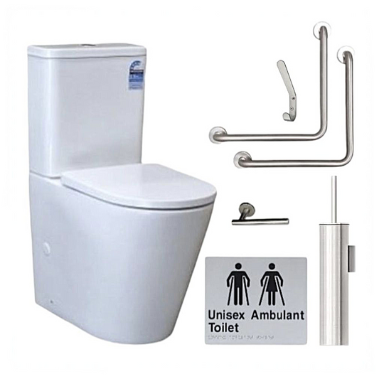 CLASSIC AMBULANT TOILET BUNDLE (STAINLESS STEEL) SKU:ATB01‑1